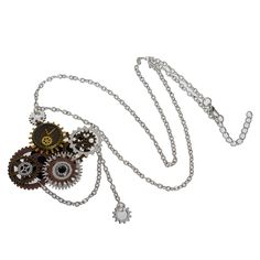 Punk Style Women Necklace Steampunk Gear Pendants Retro Chain Women Accessories Punk Style Women, Steampunk Gears, Chain Women, Women Necklace, Punk Style, Style Women, Punk Fashion, Womens Necklaces, Better Living