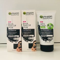 2* Garnier Skinactive Black Peel-Off Mask, 50ml A Liquid To Peel Of Mask, Formulated With Charcoal. This Face Mask Visibly Removes Deep Pore Impurities And Reduces The Appearance Of Pore Size To Reveal A Fresh, Healthy- Looking Complexion. 1* Garnier Skinactive Ultra Clean 3-In-1 Charcoal Face Mask, 132ml It Deeply Cleanses Skin While Reducing Excess Oil Making It Ideal For Combination And Oily Skin. It Can Also Be Used As An Exfoliating Scrub And Oil Control Mask. Brand New Bundling Available F Peel Of Mask, Black Peel Off Mask, Garnier Skinactive, Oil Making, Charcoal Face Mask, How To Make Oil, Garnier Skin Active, Exfoliating Scrub, Peel Off Mask