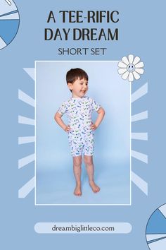 Get ready for a Tee-rific time with this golf-themed short set! Made with bamboo material, it's not only fun and comfortable but perfect for both sleep and play. Fore-ward to your next adventure in this fun and quirky set! Check Yes Juliet, Set Aesthetic, Comfy Sets, Bamboo Material, Bodysuit Dress, Bubble Romper, Cute Sets, Short Set, Sierra Leone