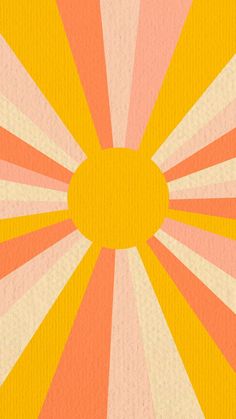 an abstract background with sunbursts in pink, yellow and orange colors on paper