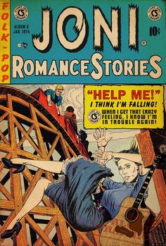 an old comic book cover for joni romance stories