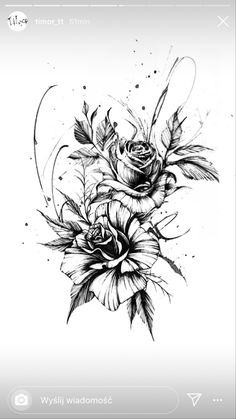 a black and white drawing of flowers on a cell phone screen with the text, we will