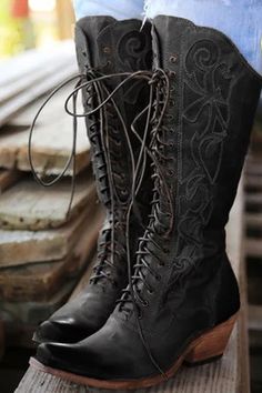 Botas Western, Fall Heels, Knee High Boots Winter, Gladiator Boots, Leather Boots Black, Bota Country, Boots Chunky, Artificial Leather