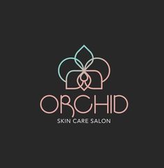 the logo for orchid skin care salon, which is designed to look like a flower