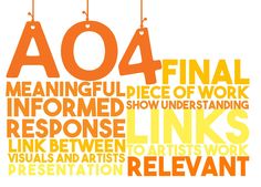 an orange and yellow poster with the words ao4