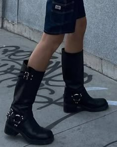 ASTOR Black Leather Knee High Boot | Women's Boots – Steve Madden Steve Madden Astor Boot, Alt Shoes, Brown Leather Knee High Boots, Boots Steve Madden, Black Leather Knee High Boots, Engineer Boots, Steve Madden Store, Stunning Shoes, Leather Socks