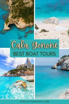 collage of the best boat tours in cala golotte