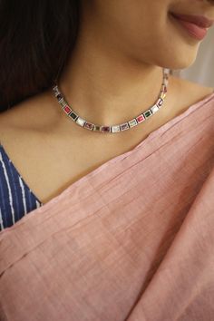 Terracotta Necklace, Oxidised Jewelry, Temple Jewellery Earrings, Gold Jewelry Outfits, Antique Silver Jewelry, Gold Jewelry Simple Necklace, Gold Necklace Indian Bridal Jewelry, Indian Jewellery Design Earrings, Antique Jewelry Indian