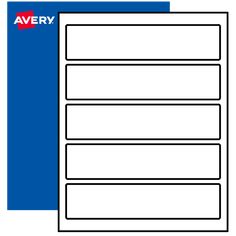 avery labels, 3 x 4 inches, white