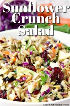 a white bowl filled with salad on top of a table