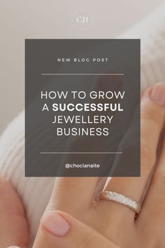 a woman's feet with the words how to grow a successful jewelry business