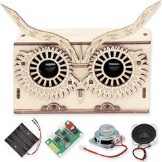 PRICES MAY VARY. OWL SPEAKER KIT: This amazing DIY Bluetooth Speaker is your chance to discover how speakers work while building your own! It's super easy to assemble and the perfect way for kids to explore the world of sound, music and speakers through hands-on activities. It's fun, entertaining, useful and will never go out of style UNIQUE GIFT CHOICE: Suitable for both kids and adults, this DIY Bluetooth speaker has a stylish design and practical functions, making it the best gift choice for Diy Pixel Speaker, Clay Speaker Amplifier, Wooden Phone Speaker Diy, Diy Bluetooth Speaker Kit, Unique Gifts For Boys, Line Array Speaker Plans 12, Diy Bluetooth Speaker, Science Kits For Kids, Speaker Kits