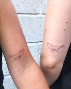 Minimalist Tattoos | Tattoofilter Hai Tattoo, Matching Friend Tattoos, Small Couple Tattoos, Bts Tattoos, Whale Tattoos, Ocean Tattoos, Shark Tattoos, Friendship Tattoos, Small Hand Tattoos