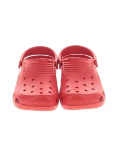 Assorted Brands Mule/Clog Size: 4 Shoes - used. No Fabric Content | Mule/Clog: Red Shoes - Size 4 Summer Slip-on Mules With Red Sole, Casual Red Slip-on Clogs, Casual Red Non-slip Clogs, Comfortable Red Slip-on Clogs, Red Mules, Red Non-slip Synthetic Clogs, Mule Clogs, Red Shoes, Clogs