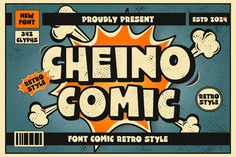 Cheino - Comic Retro Font, Script and Handwritten ft. comic & font - Envato