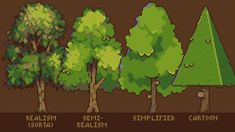 Pixel Art Ideas Pixel Art For Games, Pixel Art Palette, Pixel Art Game Design, Aseprite Art, Spring Pixel Art, Pixel Art Tree, Tree Pixel Art, Pixel Art Nature, Pixel Tree