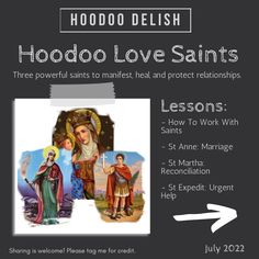 an ad for the hodo love saints lesson