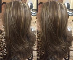 Full Vs Partial Highlights, Long Layers With Highlights, Layers With Highlights, Partial Foil, How To Have Style, Color Castaño, Partial Highlights, Brown Hair Inspo, Layered Haircuts For Medium Hair