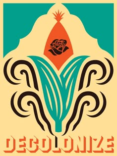 an art nouveau poster with flowers on it