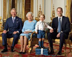 the royal family is posing for a photo