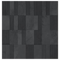 a black tile wall that is made up of squares and strips in different sizes, shapes and colors