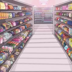 #rosa Anime Supermarket, Supermarket Background, Gacha Life Backgrounds, Cool Colorful Backgrounds, Gacha Background, Gacha Backgrounds, Anime Places, Free Green Screen, Episode Backgrounds