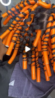 Flexi Rods On Natural Hair Hairstyles, Flex Rods On Natural Hair, Flexirods On Natural Hair, How To Do Curls, Natural Hair Flexi Rods, Flexi Rods On Natural Hair, Natural Hair Rod Set, Flexible Curling Rods, Yard Decorations Diy