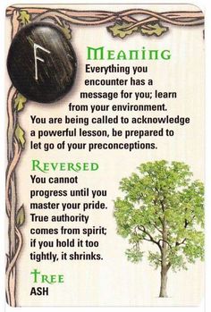 a tree with the words meaning on it