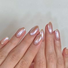 Classy Gel Nails, Romantic Nails, Pearl Nails, Nails Desing, Bridal Nails, Minimalist Nails, Types Of Nails, Gorgeous Nails, Nail Trends