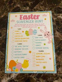 Easter scavenger hunt, Easter, treasure hunt, Easter game for kids, Easter party game, scavenger hunt, treasure hunt, Easter game Printed on heavy duty card-stock. Card measures 8 x 6 inches. Great way to add some fun to your Easter celebration.  🔹Price is for 10 cards.  Colors may vary slightly due to phone, or computer monitor settings. I have lots of personalized items in my shop that you are sure to love, so be sure to check out my other listings here: http://etsy.com/shop/CraftyCollinsGift Religious Easter Scavenger Hunt, Lds Easter Scavenger Hunt, Easter Bunny Scavenger Hunt Letter, Easter Egg Scavenger Hunt For Older Kids, Treasure Map Easter Egg Hunt, Easter Scavenger Hunt Clues, Ward Activities, Easter Treasure Hunt, Kids Easter Party