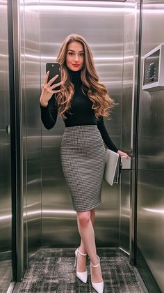 Attractive Clothing, Fashionable Work Outfit, Business Attire Women, Work Flow