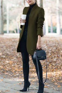 Classy Coat, Stand Collar Coat, Straight Clothes, Elegant Coats, Winter Trench Coat, Elegant Fall, Stylish Coat, Collar Coat, Mini Robes