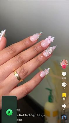 Stiletto French Tip, Simple Stiletto Nails, Stiletto Acrylic Nails, Acrylic Nail Designs Coffin, Stiletto Nails Short, Romantic Nails, Girly Acrylic Nails, Stiletto Nails Designs