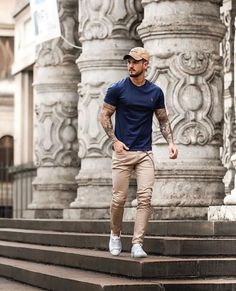 cool outfits for teenage guys Cool Outfits For Teenage Guys, Chinos Men Outfit, Cool Summer Outfits, Mens Casual Dress Outfits