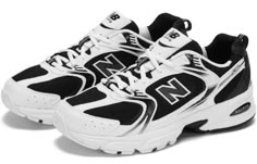 New Balance 530v2 Retro 'Black White' Black/White MR530SJ – TELATAPA New Balance 530v2, Italian Sunglasses, Black And White Sneakers, Black And White Shoes, Street Fashion Men Streetwear, Everyday Shoes