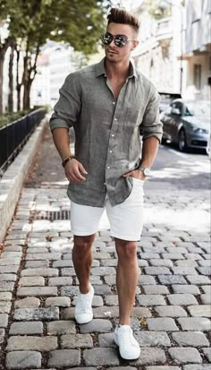 Casual Outfits Summer, Mens Summer Outfits, Stylish Men Casual, Mens Fashion Casual Outfits