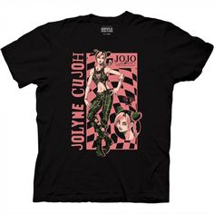 Official JoJo's Bizarre Adventure Merch! For the full Jojo's collection and more anime apparel to discover check out RippleJunction.com! Wear what feels fun! Jojo's Bizarre Adventure Inspired Outfits, Jjba Clothes, Jojo Merch, Adventure Graphic Design, Jojo's Bizarre Adventure Shirt, Anime Print Band Merch T-shirt For Streetwear, Anime Tees, Adventure Style, Adventure Shirt