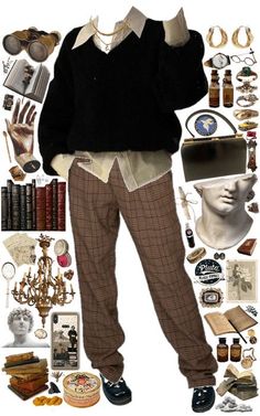 Outfit Drawing Ideas, Dark Academic, Stile Harry Potter, Little Woman, Outfit Drawing, Academia Aesthetic Outfit, Harry Porter, Dark Academia Outfits, Dark Academia Outfit