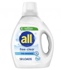 all free - clear liquid laundry detergent, original scent, 64 loads / case