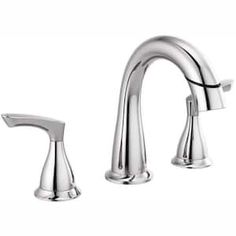 two handle bathroom faucet in chrome finish