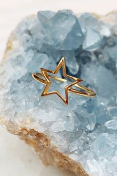 Statement Ring, Star Outline, Gold Plated, Sterling Silver, Thin Band Star Outline, Star Ring, Star Shape, Gold Plated Sterling Silver, Statement Ring, Gold Ring, Statement Rings, Gold Plate, Enamel Pins