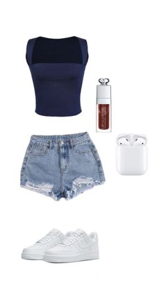 Everyday School Outfits, Cutesy Outfit, Cute Outfits With Shorts, Preppy Inspiration, Summer Outfits For Teens, Look Short, Fits Clothes, Summer Fashion Outfits