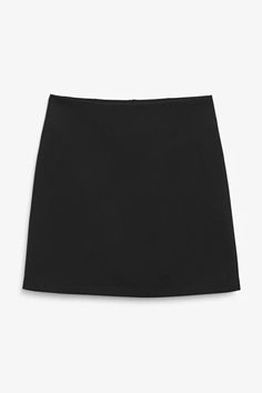 Black a-line mini skirt - Black - Monki WW Outfit Uni, Black Skirt Outfit, Black Skirt Outfits, A Line Mini Skirt, Skirt Outfit, Black Mini Skirt, Classic Mini, Pleated Mini Skirt, Preppy Outfits