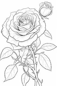 Poppy Coloring Page, Cute Flower Drawing, Flowers Coloring Pages, Traditional Tattoo Designs, World Of Flowers, Flower Pattern Drawing, Rose Sketch, Flowers Coloring, Different Types Of Flowers