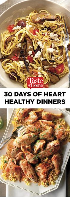 the cover of taste of home's 30 days of hearty dinners