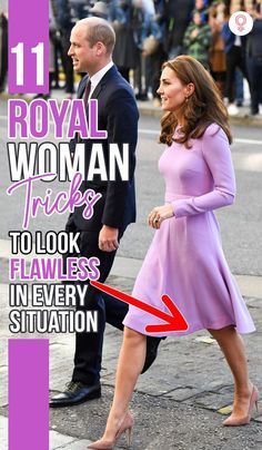 the cover of royal woman tricks to look fabulous in every situation, featuring an image of prince william and kate