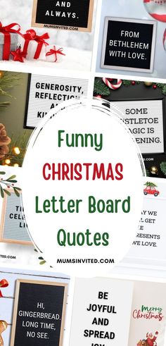 funny christmas letter board quotes for kids to use in the classroom or playrooms