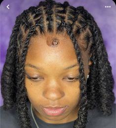 Cute Easy Dread Hairstyles, Picture Day Loc Styles, Retwist Locs Style Half Up Half Down, Cross Cross Loc Style, Rope Twist Microlocs, Loc Styles Women Medium, Locs Short Hairstyles For Women, Dreadlock Two Strand Twist Styles, Flat Barrel Twist Locs