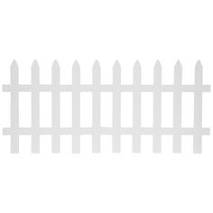 a white picket fence on a white background with clippings for text or image