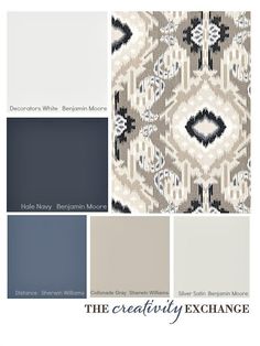 the creativity exchange color scheme is blue, gray and white